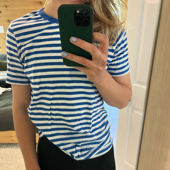 JJXX Blue striped tee - Picture 1 of 3